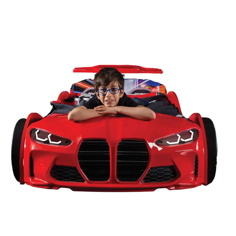 Gtx Red Race Car Bed W Leds Sound Effects